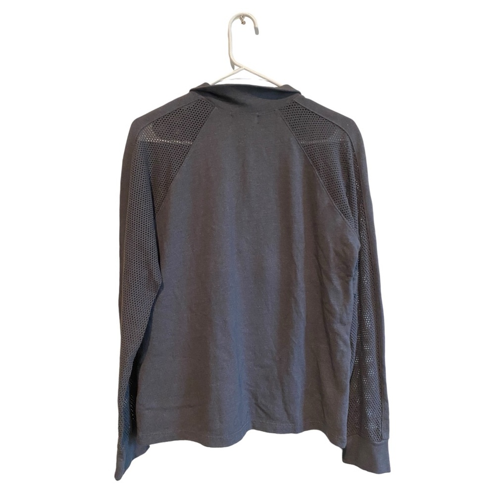 Monrow Mesh Snap Pullover - Picture 3 of 7
